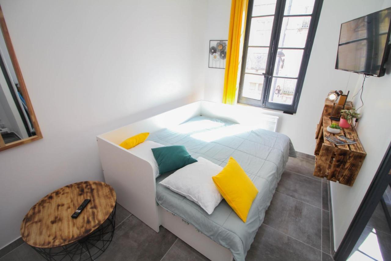 Charmant T2 en COEUR de VILLE - 2 lits + lit bébé - Wifi - Imprimante Carcasona Exterior foto