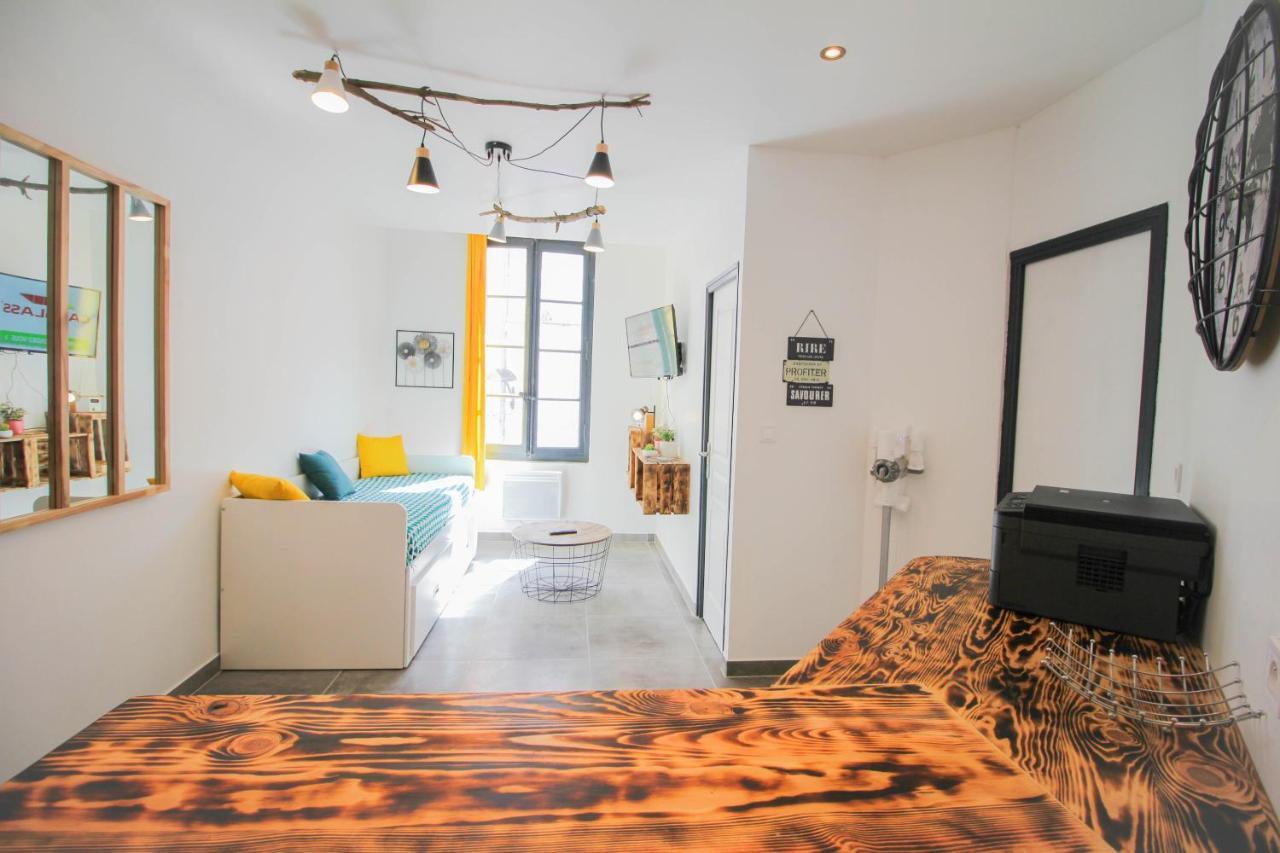 Charmant T2 en COEUR de VILLE - 2 lits + lit bébé - Wifi - Imprimante Carcasona Exterior foto